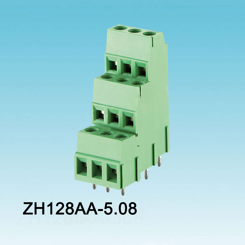 128 ফ্রন্ট স্প্লাইস PCB স্ক্রু টার্মিনাল