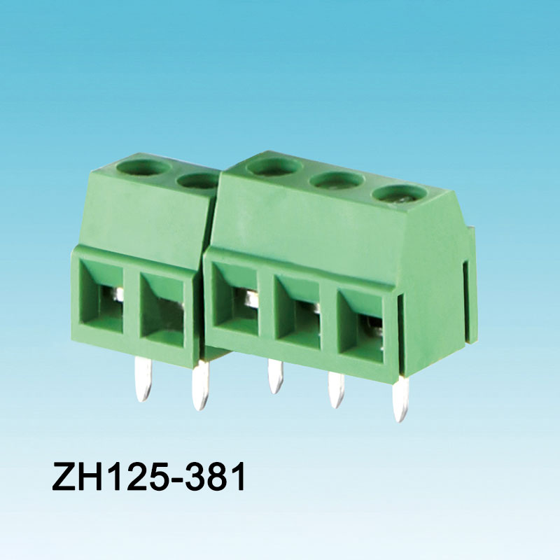 3.81 সবুজ উত্তোলন স্ক্রু PCB টার্মিনাল ব্লক