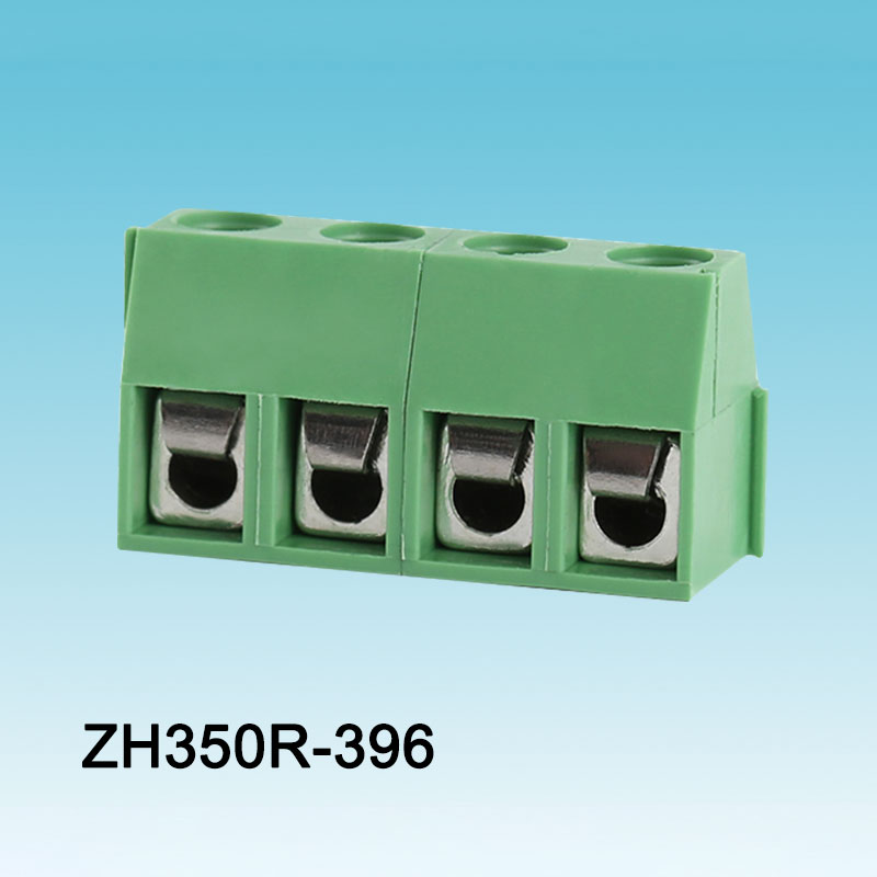 3.96 সবুজ বাঁকানো সকেট PCB স্ক্রু টার্মিনাল