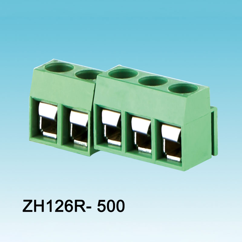 সবুজ 126-500 রুটি বোর্ড স্ক্রু PCB টার্মিনাল